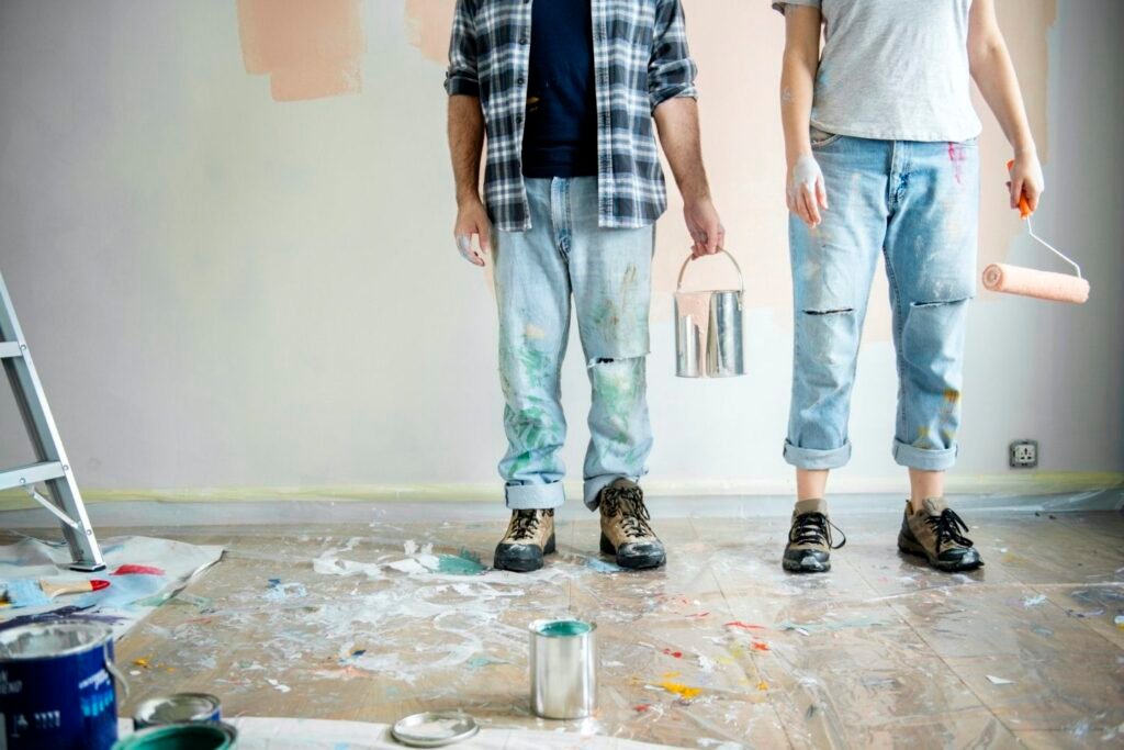 people-renovating-the-house